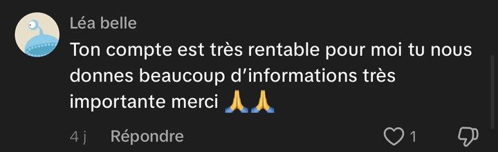 Avis de la communauté TikTok